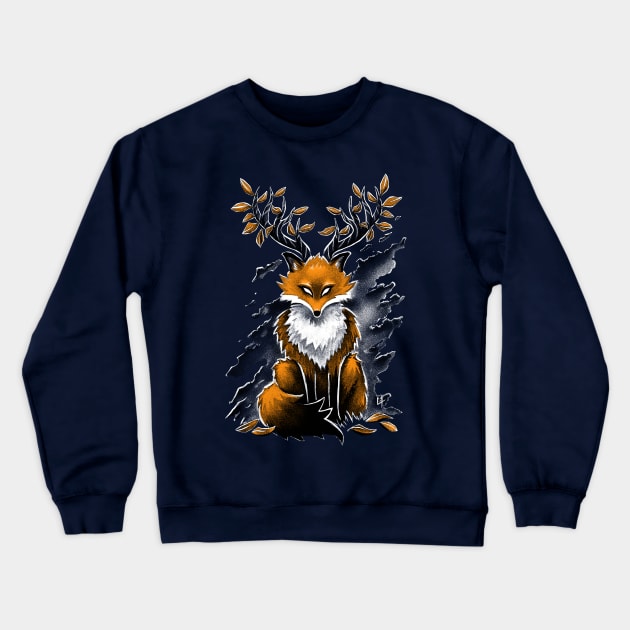 Deer Fox Crewneck Sweatshirt by c0y0te7